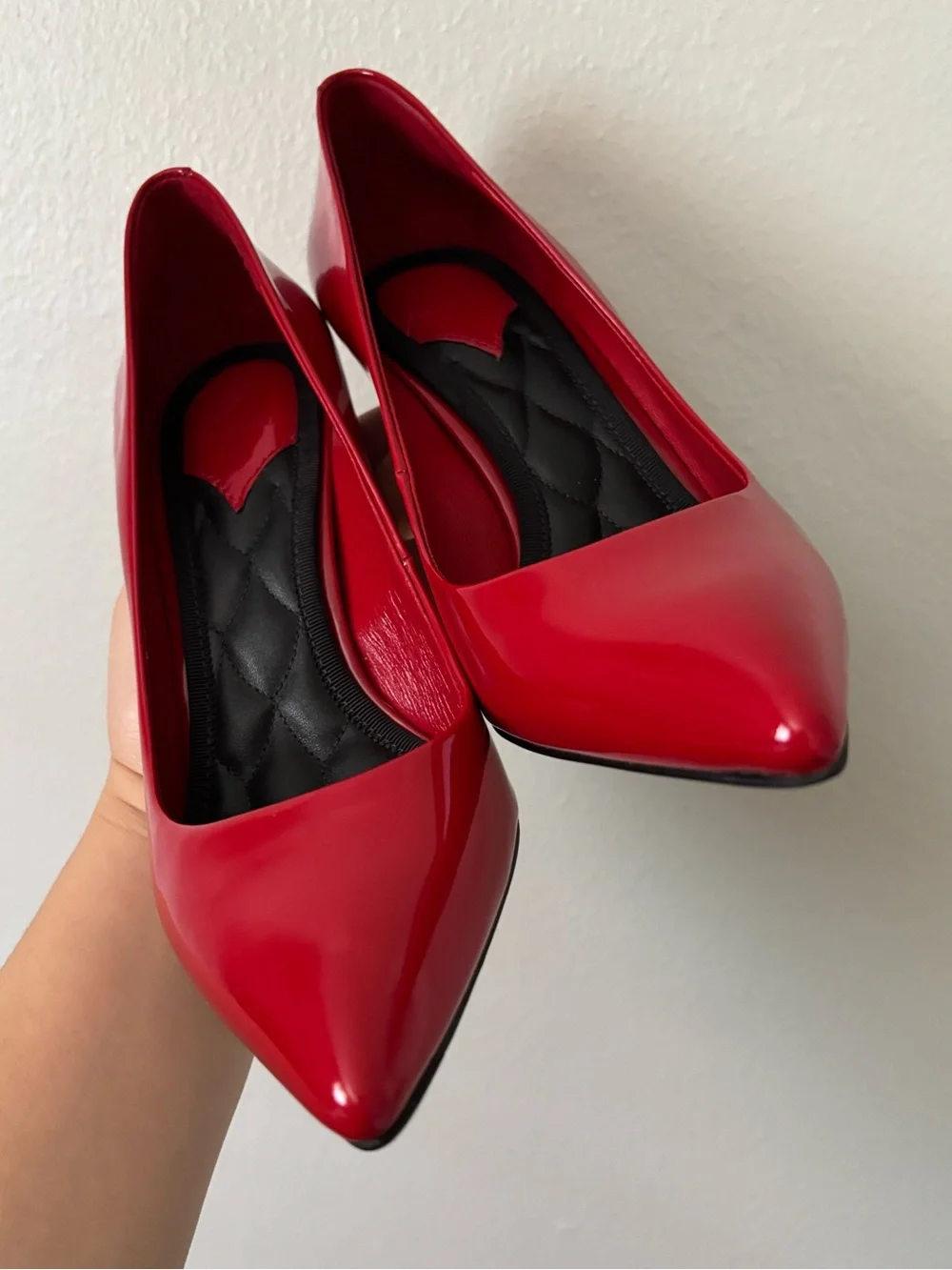 Brian Atwood Patent Red Stiletto pump heels